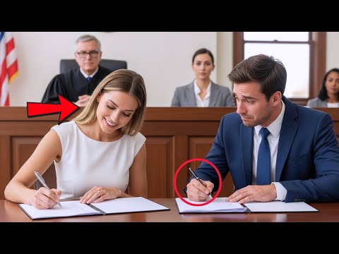 She Signed the Divorce Papers with a Smile — Then Drove Away in the Billionaire’s Car