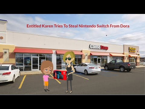 Entitled Karen Tries To Steal Nintendo Switch From Dora