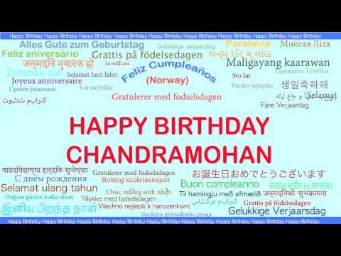 Chandramohan   Languages Idiomas - Happy Birthday