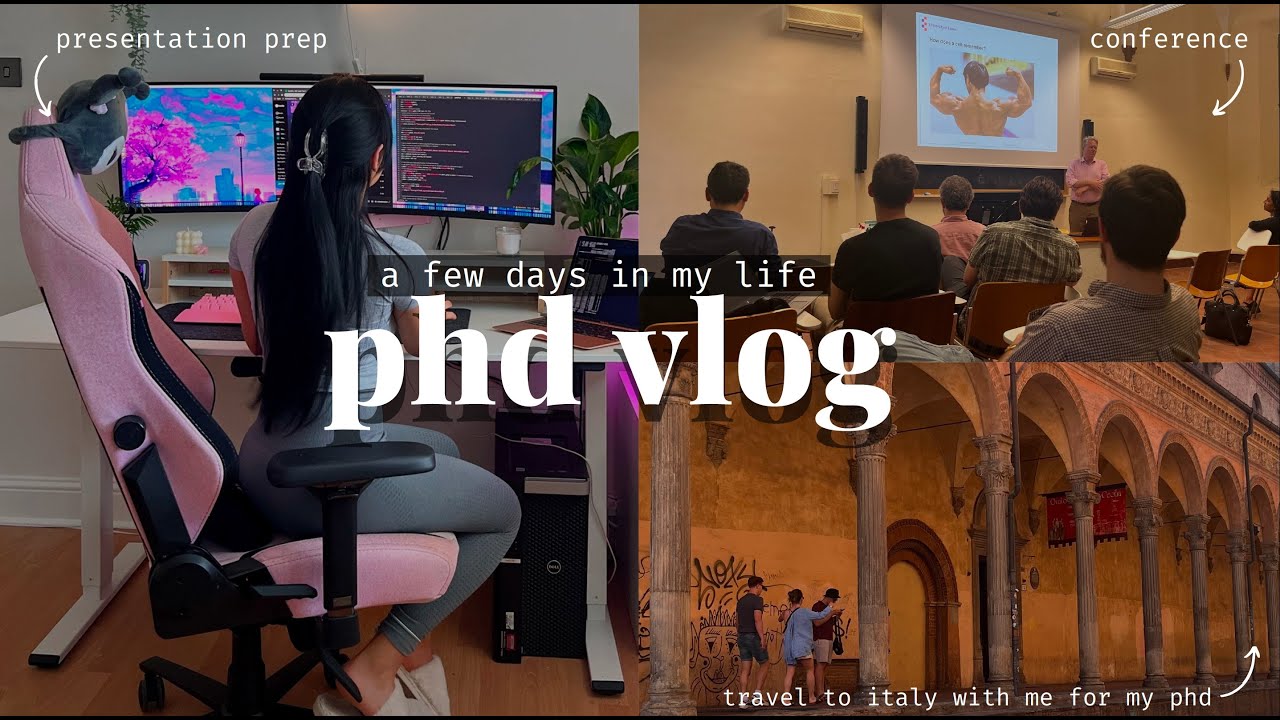phd vlog | set up upgrades, packing + come to a conference in italy with me 💻💫