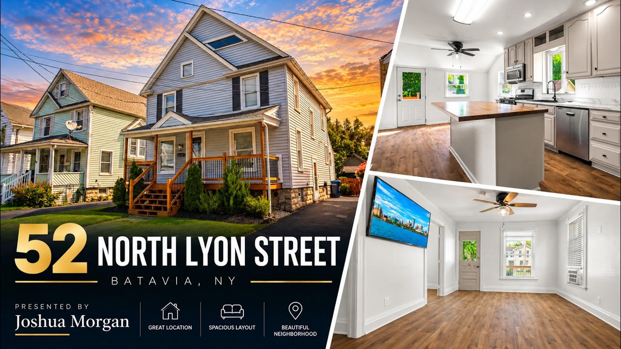 52 North Lyon Street, Batavia property film thumbnail