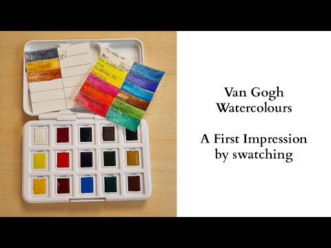 Van Gogh Watercolours - Swatching - A First Impression