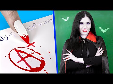 E se il Tuo Professore Fosse un Vampiro?/ 8 DIY Materiali Scolastici del College in Stile Vampiro