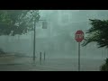 Crush Insomnia To Sleep Soundly With Hurricane Violent Heavy Rain Power Thunder In City At Night
