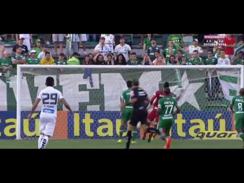 Melhores Momentos 1º Tempo Chapecoense 0 X 1 Santos 32ª Rodada do Brasileirão 23/10/2016
