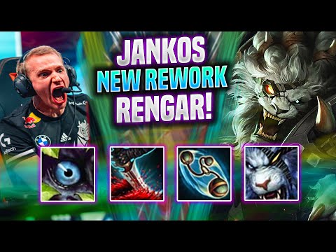 JANKOS CRAZY GAME WITH RENGAR NEW REWORK! - G2 Jankos Plays Rengar Jungle vs Hecarim! | Season 2022