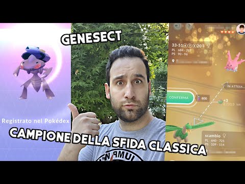 Completo la missione speciale 'Campione della sfida classica' e catturo Genesect! - Pokémon Go Ita