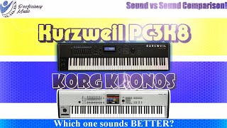 Video thumbnail for Kurzweil PC3K8 vs Korg KRONOS: Sound vs Sound COMPARISON! by Proficiency Music