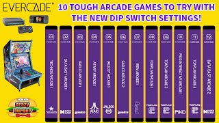 10 TOUGH Arcade Games To Try With The New Dip Switch Settings on Evercade!