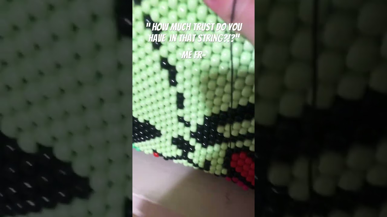 We love Walmart string 😋 (tysm for 500 subs!!) #kandi #kandibeads