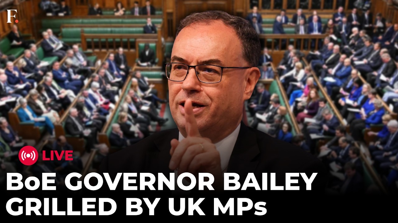 LIVE: BoE Governor Andrew Bailey Grilled by UK MPs Over Interest Rates & Inflation | N18G