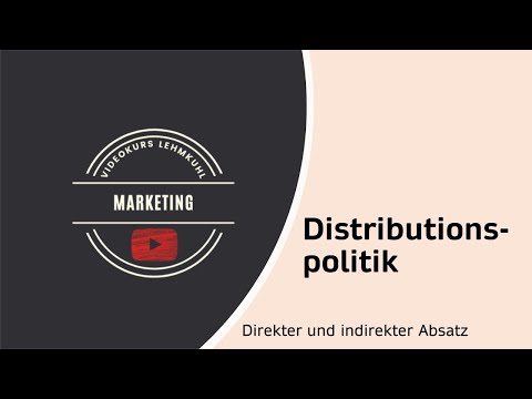 Marketing Folge 17 - Distributionspolitik - Direkter und indirekter Absatz