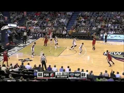 Nicolas Batum FULL highlights against Pelicans (March 14th, 2014)