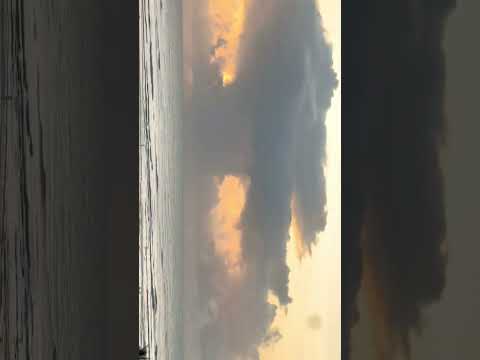 Just Beautiful When Sun Meets The Sea.