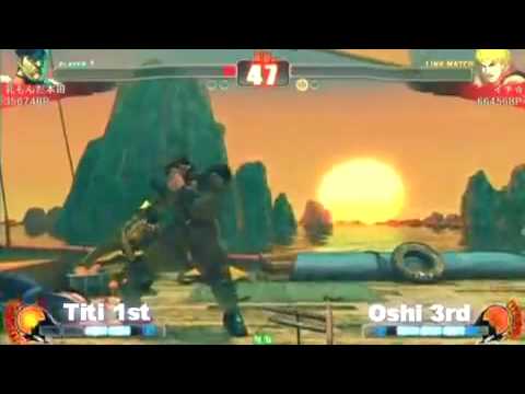 Street Fighter 4 Chichi Monda (Vega) vs Ichi☆ (Ken) - Adachi 5on5 Exhibition