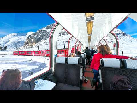 Der schönste Schneezug der Welt | Panoramafahrt mit dem Bernina Express | Italien 🇮🇹-Schweiz🇨🇭
