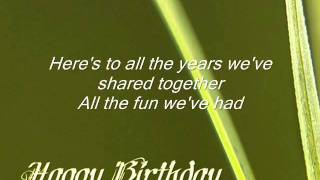 The Birthday Song by Corinne May with lyrics (ejg)