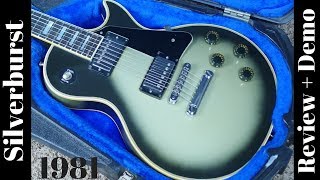 Video thumbnail for 1981 Gibson Les Paul Custom Aged Silverburst Review + Demo by The Trogly's Guitar Show