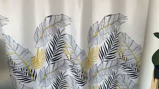 Video de Cortina de Baño Green Garden - Teflón estampada 200 x 200 cm