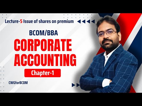 Corporate Accounting Chapter 1 Issue of Shares BCOM BBA Semester 2025 CWG for BCOM