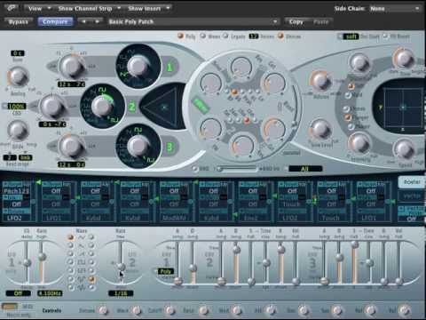 Logic Pro 9 - ES2 Synthesizer Tutorial Part 3 - LFOs, Envelopes, Modulation Routers