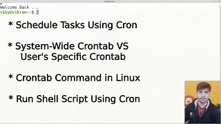 Schedule linux commands using cron | crontab command in linux | run shell script using cron