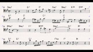 Portrait of Jennie - JJ Johnson Trombone Solo Transcription