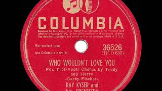 1942 HITS ARCHIVE: Who Wouldn’t Love You - Kay Kyser (Harry Babbitt-Trudy Erwin, voc)
