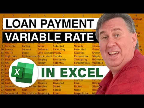 Excel - Variable Rate Loan Payment: Episode 1438