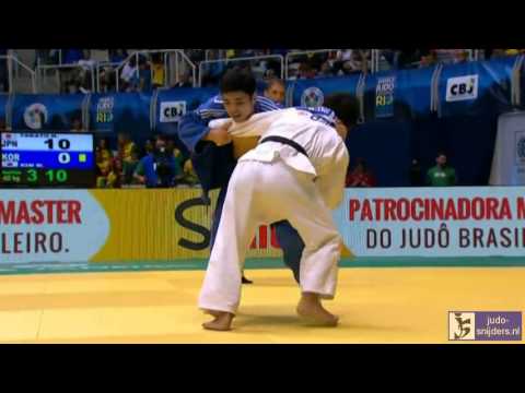 Judo 2013 World Championship Rio de Janeiro: Takato (JPN) - Kim (KOR) [-60kg] semi-final