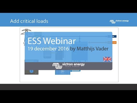 ESS (Energy Storage System) Webinar | 19 December 2016 | Victron Energy