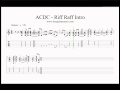ACDC - Riff Raff Intro Guitar Lesson