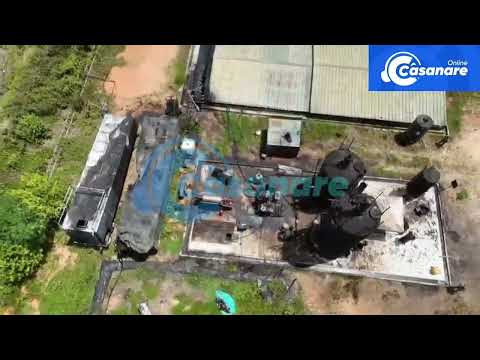 Allanamiento a una planta en Pore Casanare  donde tenían almacenados  130 barriles de crudo