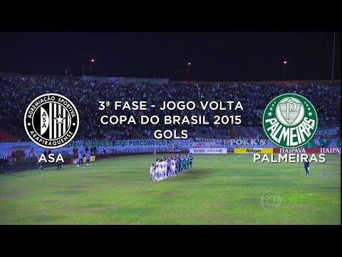 Gol - Asa-AL 0 x 1 Palmeiras-SP - Copa do Brasil - 15/07/2015