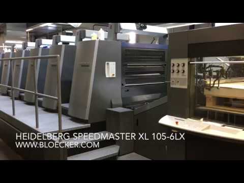 Heidelberg Speedmaster XL 105-6LX InpressControl - running 18000 sheets/h