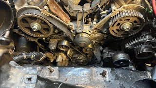 Broken timing belt can you save an interference engine? Saturn Vue. 3.5 V6 Honda. Astonishing video.
