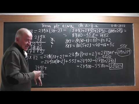 1/2 Lectia 1607 Clasa 2 - Inmultirea prin 2 metode a 2 numere unul de 2 cifre si celalalt de 3 cifre