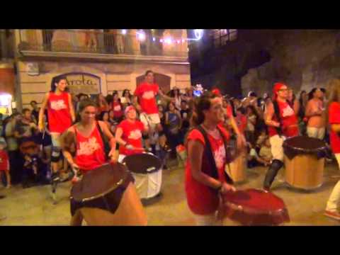 Actuació de la Batucada ENGRESCATS a les festes de SANTA TECLA (Tarragona)