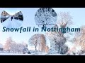 Going to work in Snowy Sunday| Snowfall in Nottingham | British Winter | Driving in Icy Road