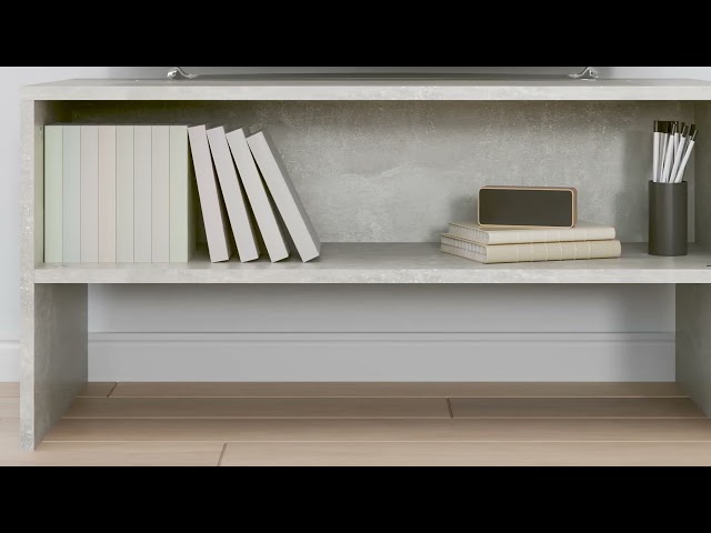 Video Teaser für 800058 vidaXL TV Cabinet Concrete Grey 80x40x40 cm Engineered Wood