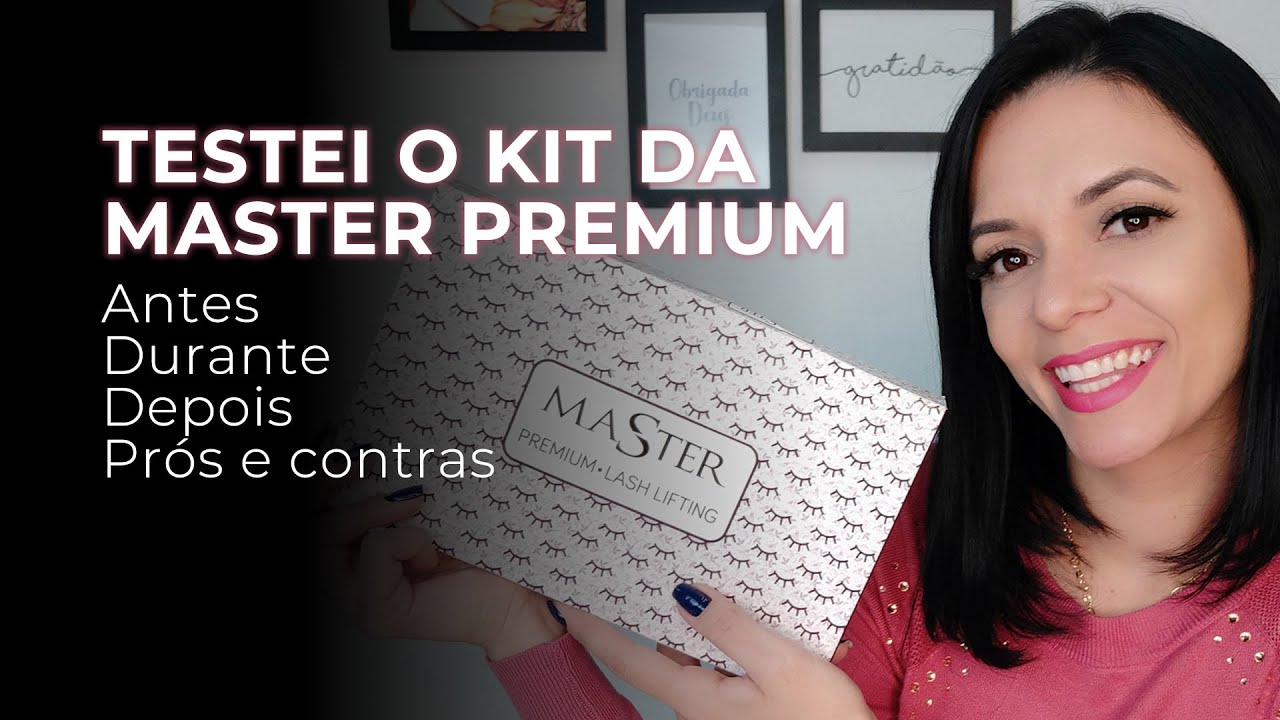 Kit de Lash Lifting da Master Premium, teste completo e resultado após 30 dias