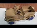 How To Make Car Jeep With Cardboard