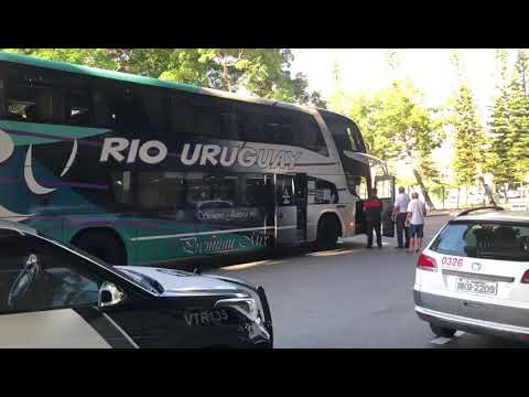 Guarda Municipal de Florianópolis escolta ônibus Uruguaio