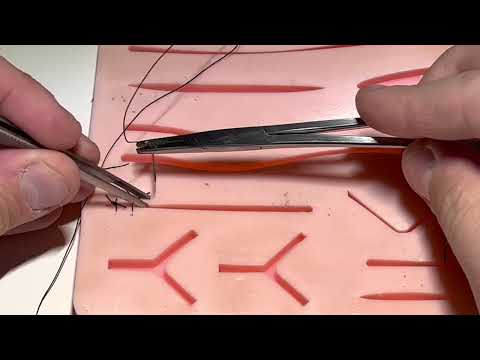 Simple Interrupted Suture Pattern ASMR Surgery