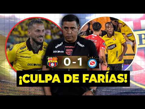 Blame Cesar Farías for this defeat | Barcelona SC 0-1 Argentinos Juniors