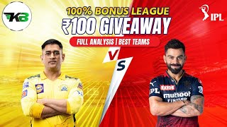 CSK vs BLR , CSK vs BLR Dream 11 Teams , CSK vs BLR Dream 11 Prediction , CSK vs BLR GL Teams