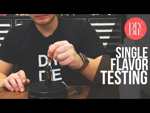 Part of a video titled How To Test Single Flavorings (Beginner DIY Ejuice Tutorial)