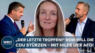 SAXONY-ANHALT: Poll Shock! Kingmaker for the AfD? This Is How the BSW Plans to Dismantle the CDU!