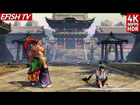 Kibagami Genjuro vs Iroha (Hardest AI) - Samurai Shodown | 4K 60FPS