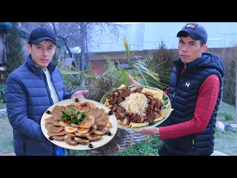 BESHBARMAK | From horse meat | Kazakh national dish | Street food